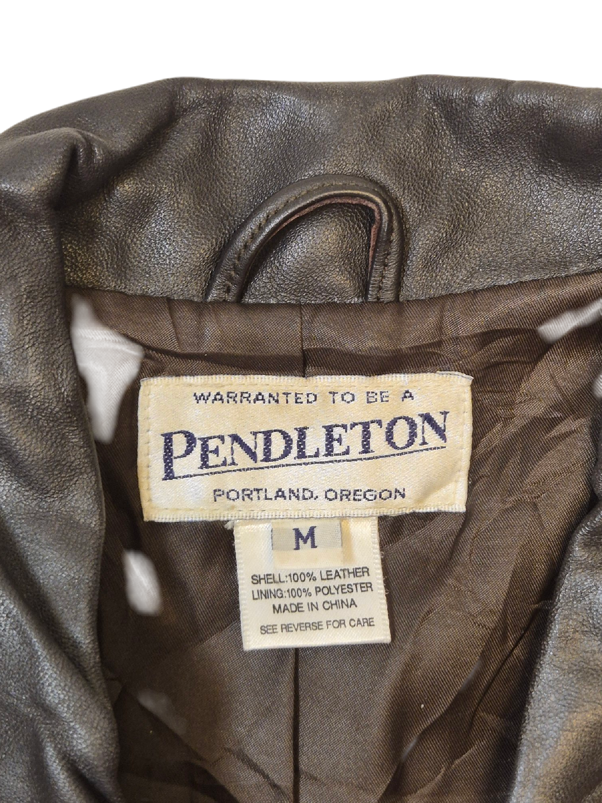 Veste en cuir Pendleton