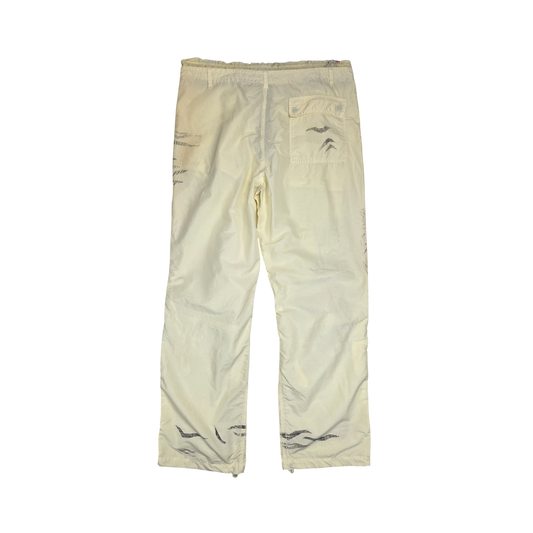 Pantalon jaune clair Jet Set The Wave imprimé tigre