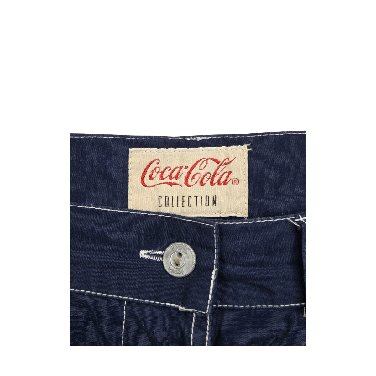 Jupe Coca-Cola bleu marine boutonnée