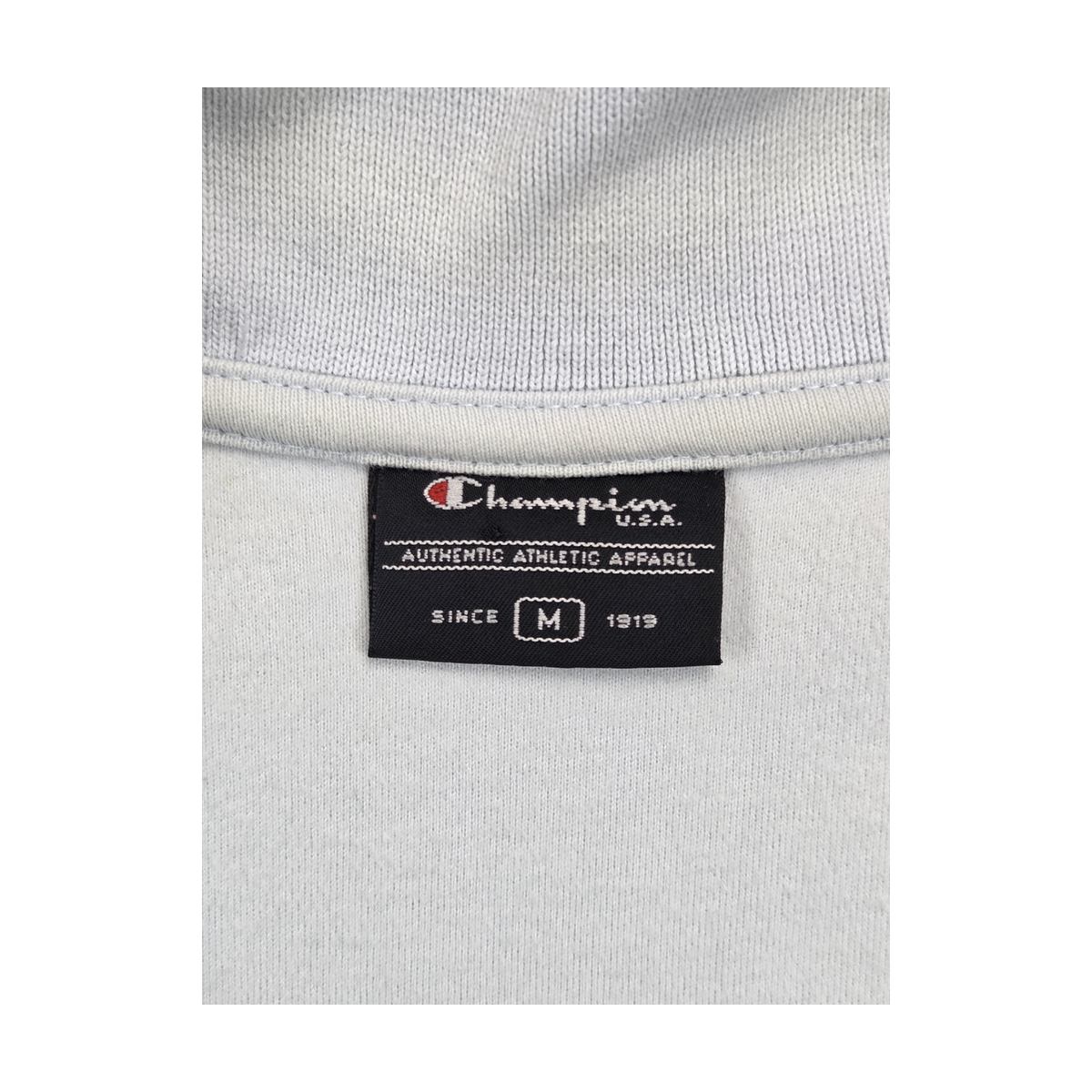 Half Zip Champion bleu clair rayures