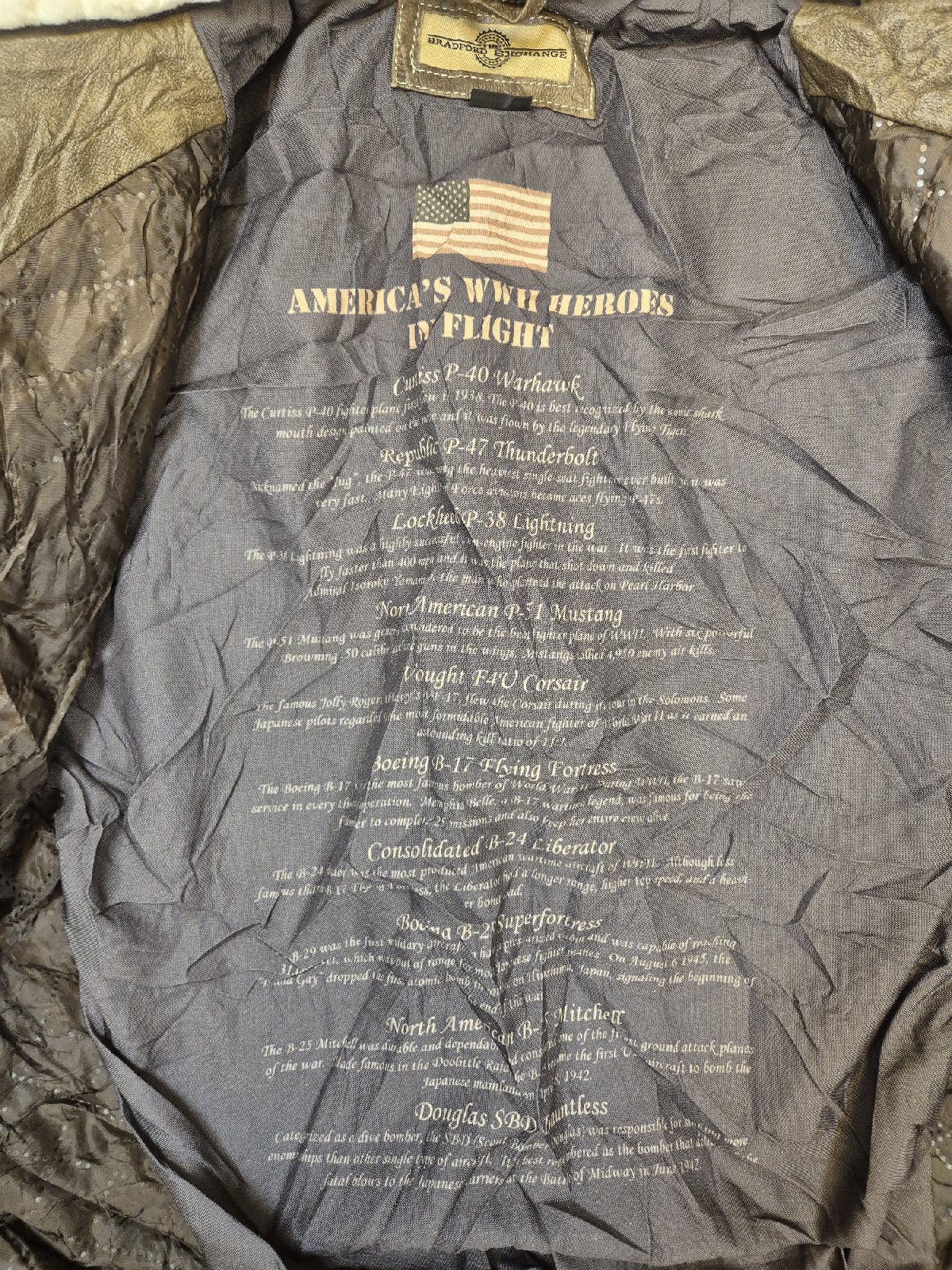 Veste en cuir The Bradford Exchange