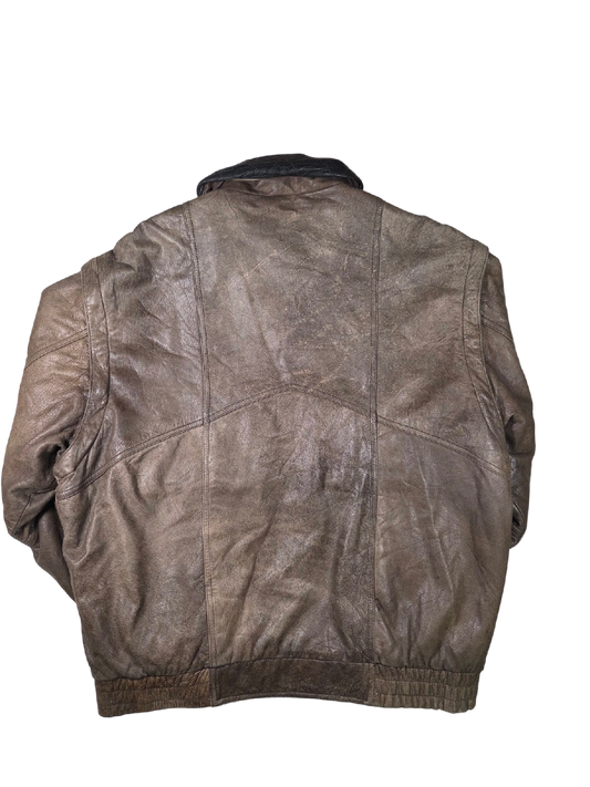 Veste en cuir Trapper