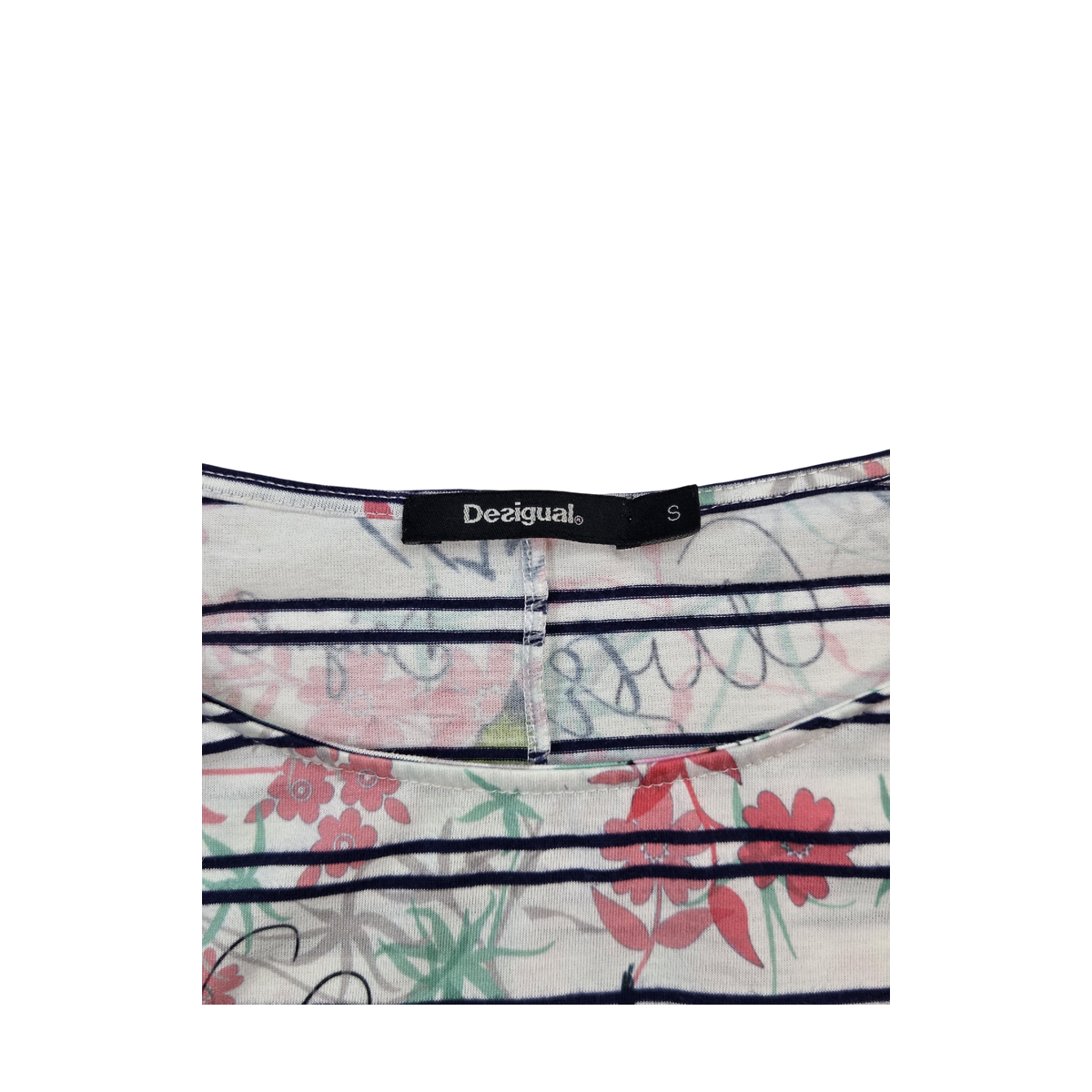 T-shirt Desigual imprimé floral et oiseaux
