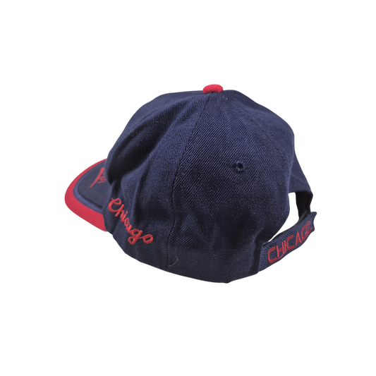 Casquette Chicago 2001 bleu marine et rouge