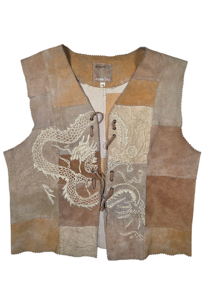 Gilet en cuir Vera Pelle — Taille 46