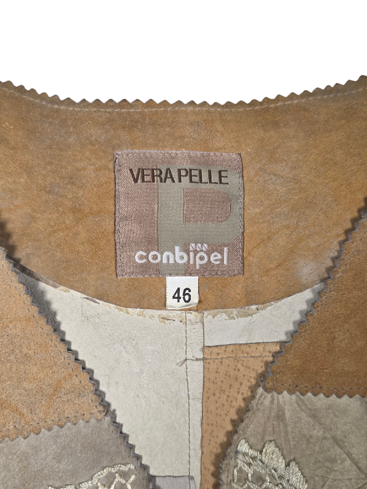 Gilet en cuir Vera Pelle — Taille 46