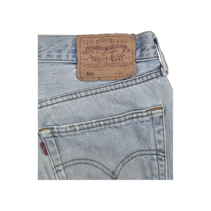 Short Levi's 501 denim bleu clair