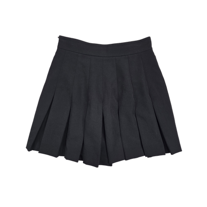 Jupe plissée noire Liu Jo boutons dorés