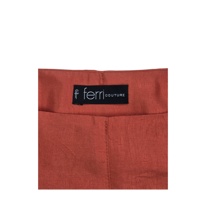 Jupe longue sirène orange corail Fabiana Ferri