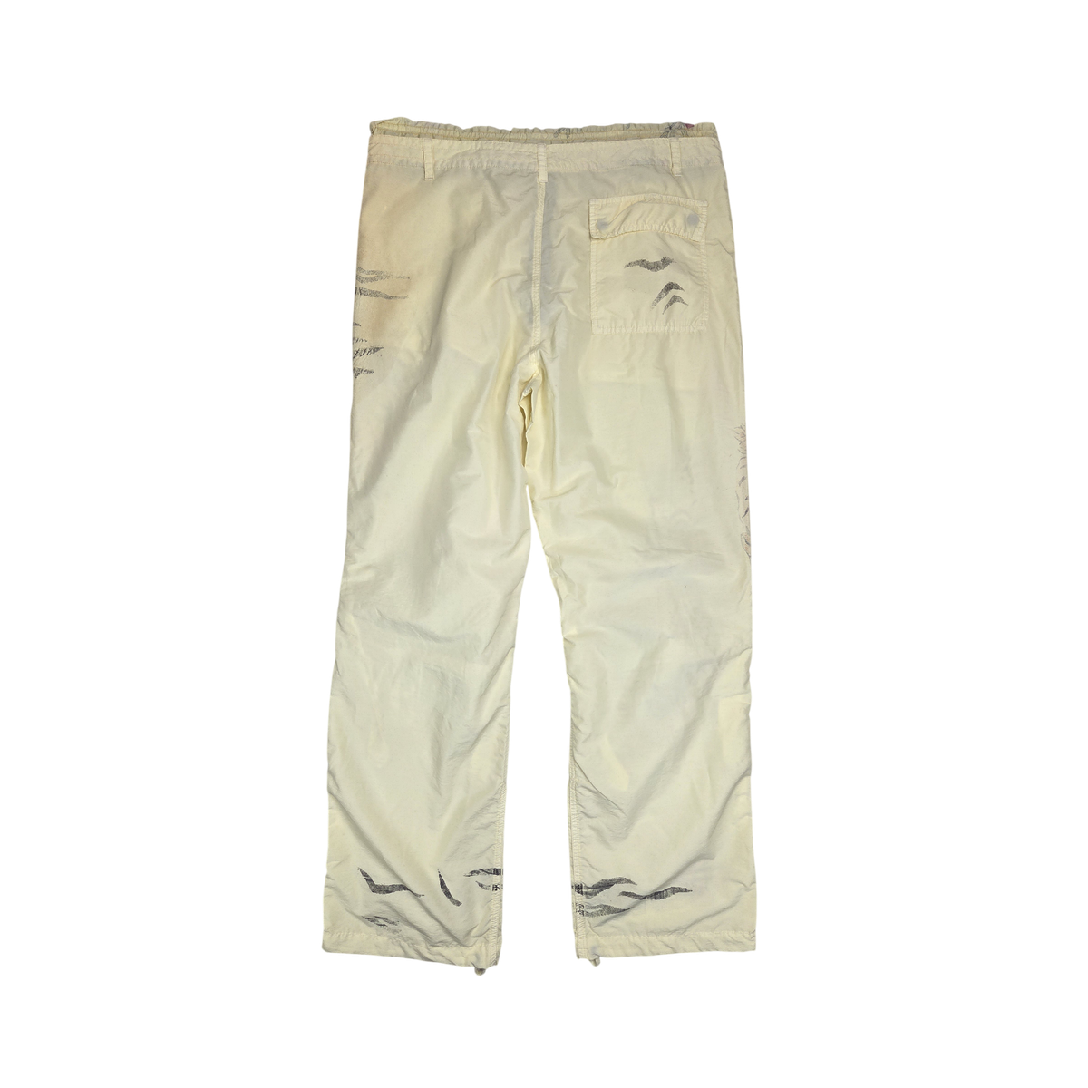 Pantalon jaune clair Jet Set The Wave imprimé tigre