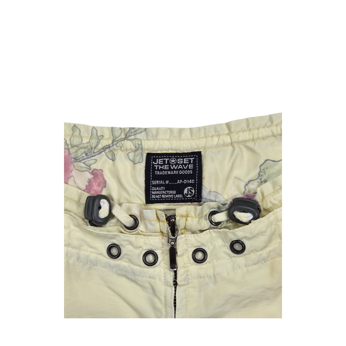 Pantalon jaune clair Jet Set The Wave imprimé tigre