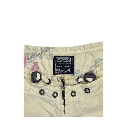 Pantalon jaune clair Jet Set The Wave imprimé tigre