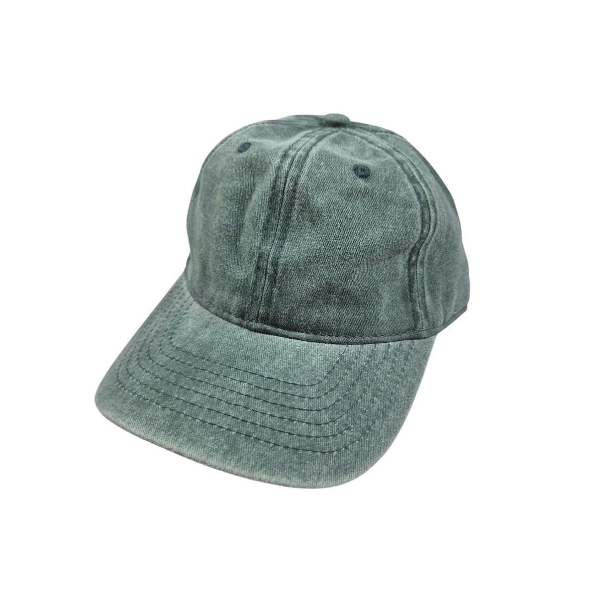 Casquette verte délavée classique