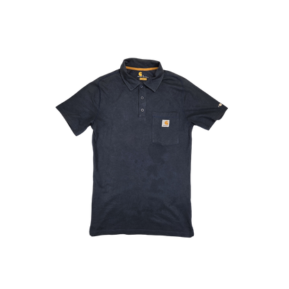 Polo Carhartt bleu marine poche poitrine