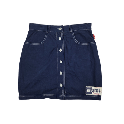 Jupe Coca-Cola bleu marine boutonnée