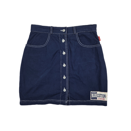Jupe Coca-Cola bleu marine boutonnée