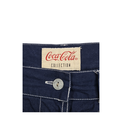 Jupe Coca-Cola bleu marine boutonnée