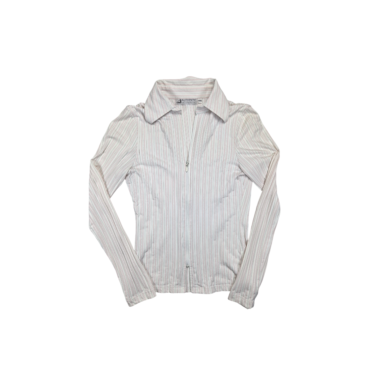 Haut zippé rayé rose Authentic Clothing Company