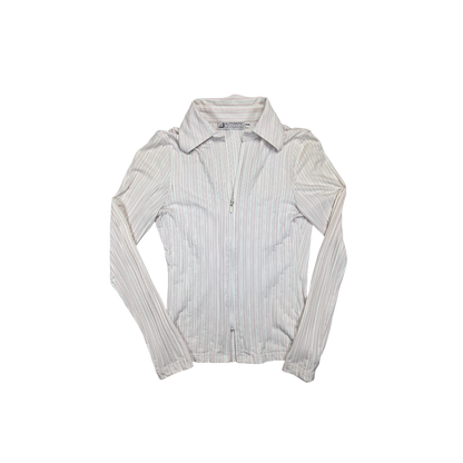 Haut zippé rayé rose Authentic Clothing Company
