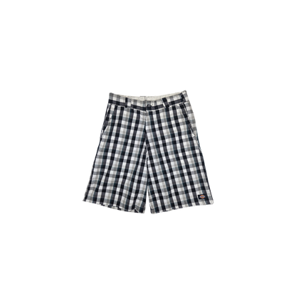 Short Dickies à carreaux noir et blanc
