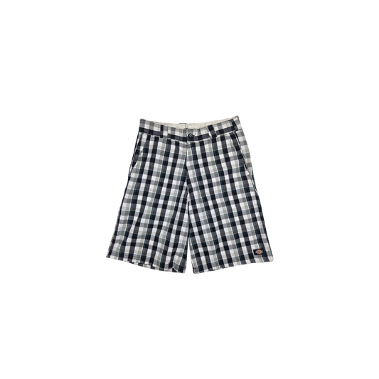 Short Dickies à carreaux noir et blanc