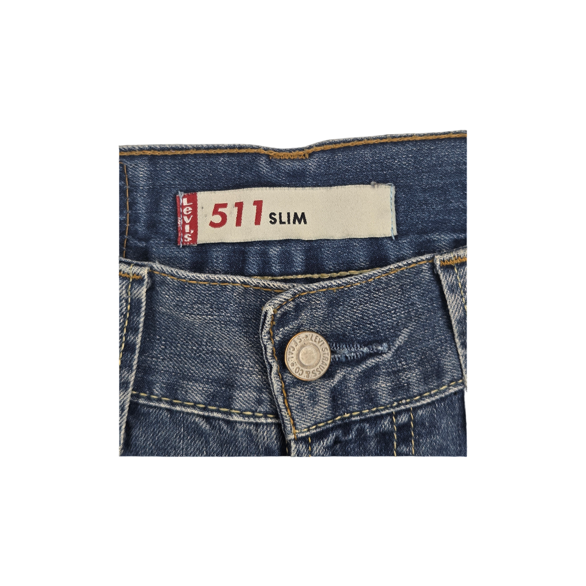 Short Levi's 511 Slim denim bleu