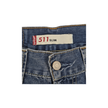 Short Levi's 511 Slim denim bleu