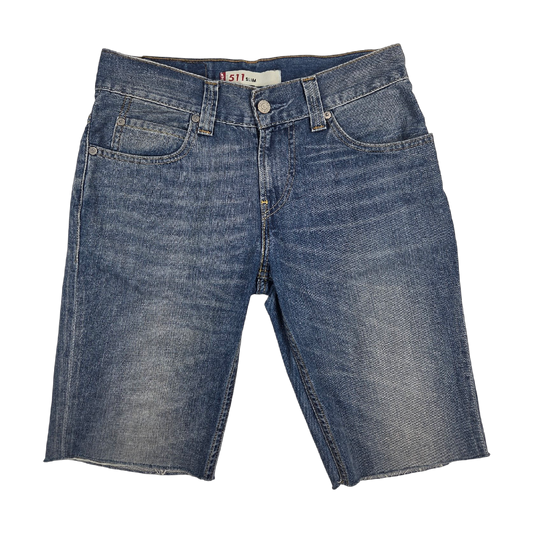 Short Levi's 511 Slim denim bleu