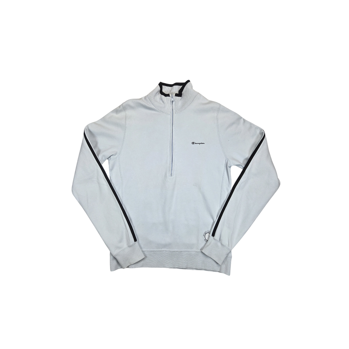 Half Zip Champion bleu clair rayures