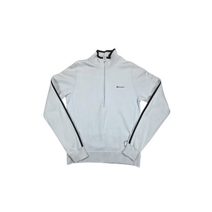 Half Zip Champion bleu clair rayures