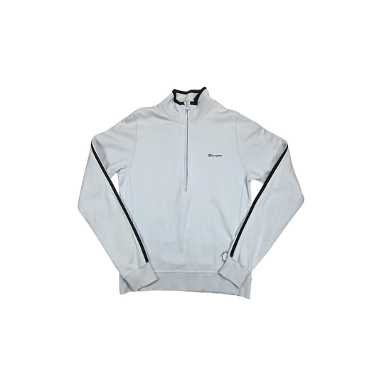 Half Zip Champion bleu clair rayures