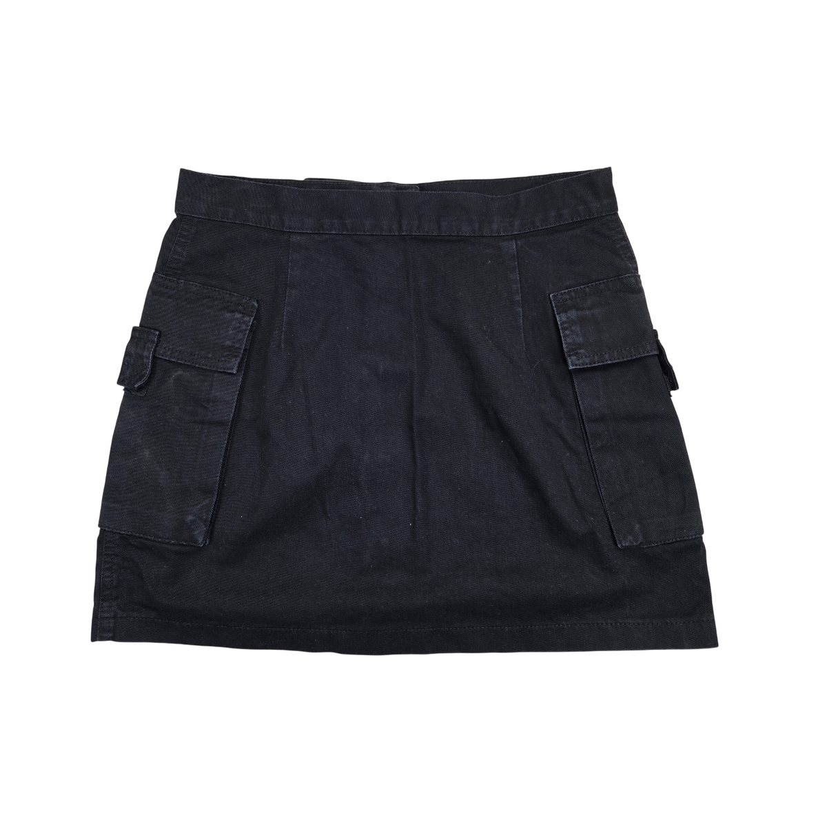 Jupe cargo ONYX noire à boutons