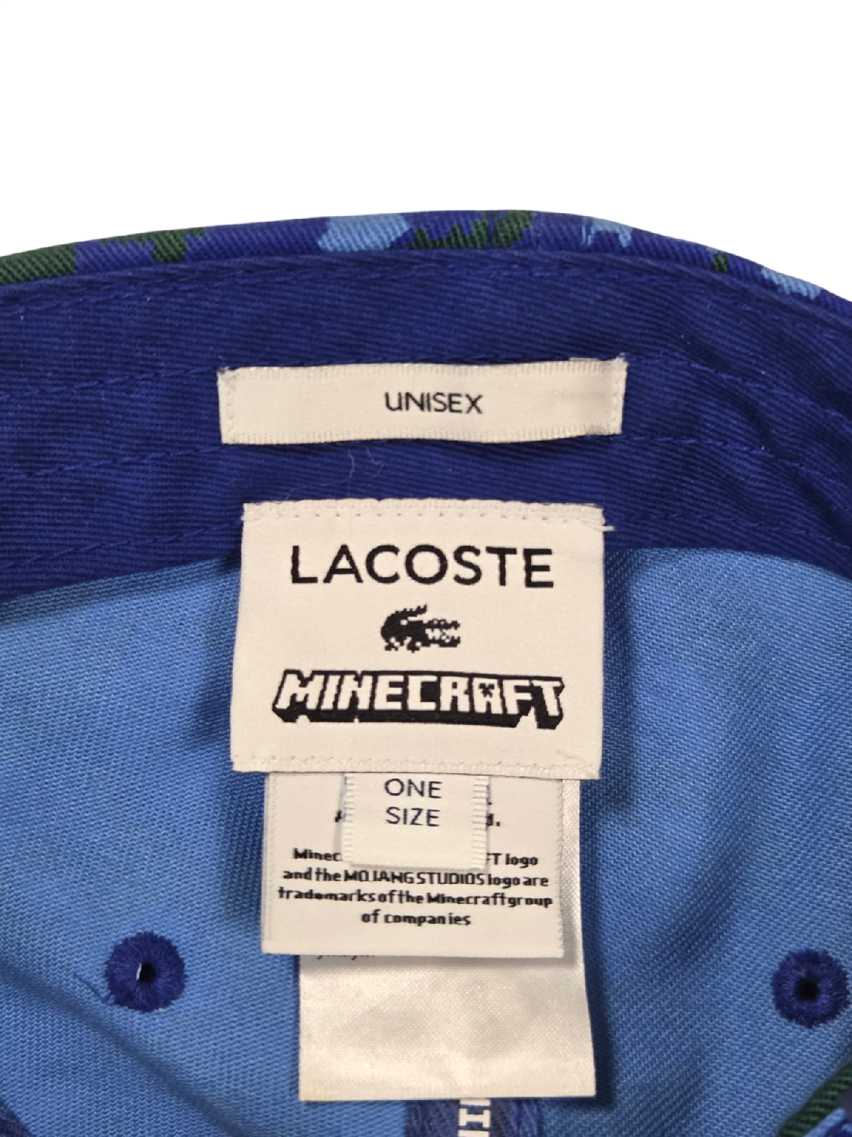 Casquette Minecraft × Lacoste