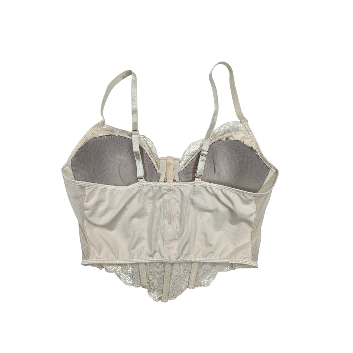 Bustier en dentelle crème