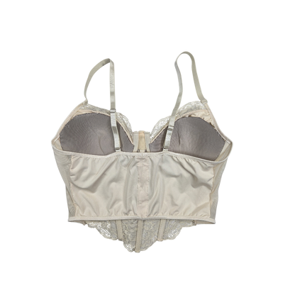 Bustier en dentelle crème