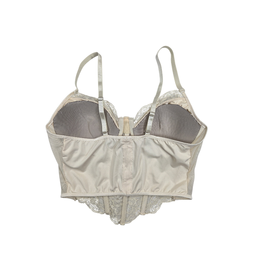 Bustier en dentelle crème