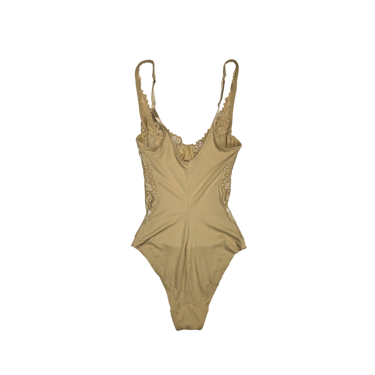 Body Cotton Club en dentelle beige