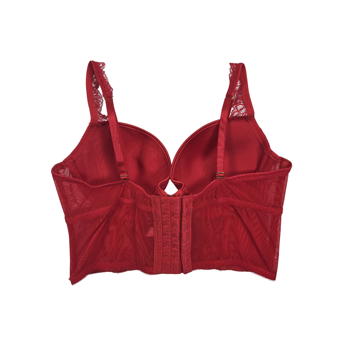 Bustier longline rouge Primark dentelle