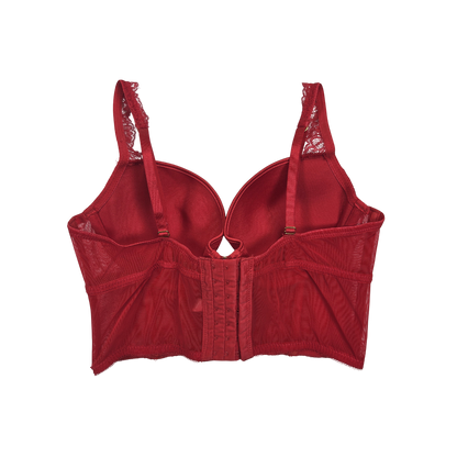 Bustier longline rouge Primark dentelle