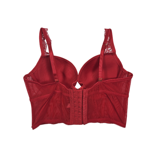 Bustier longline rouge Primark dentelle