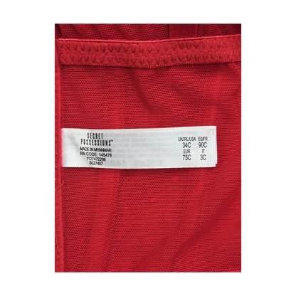 Bustier longline rouge Primark dentelle