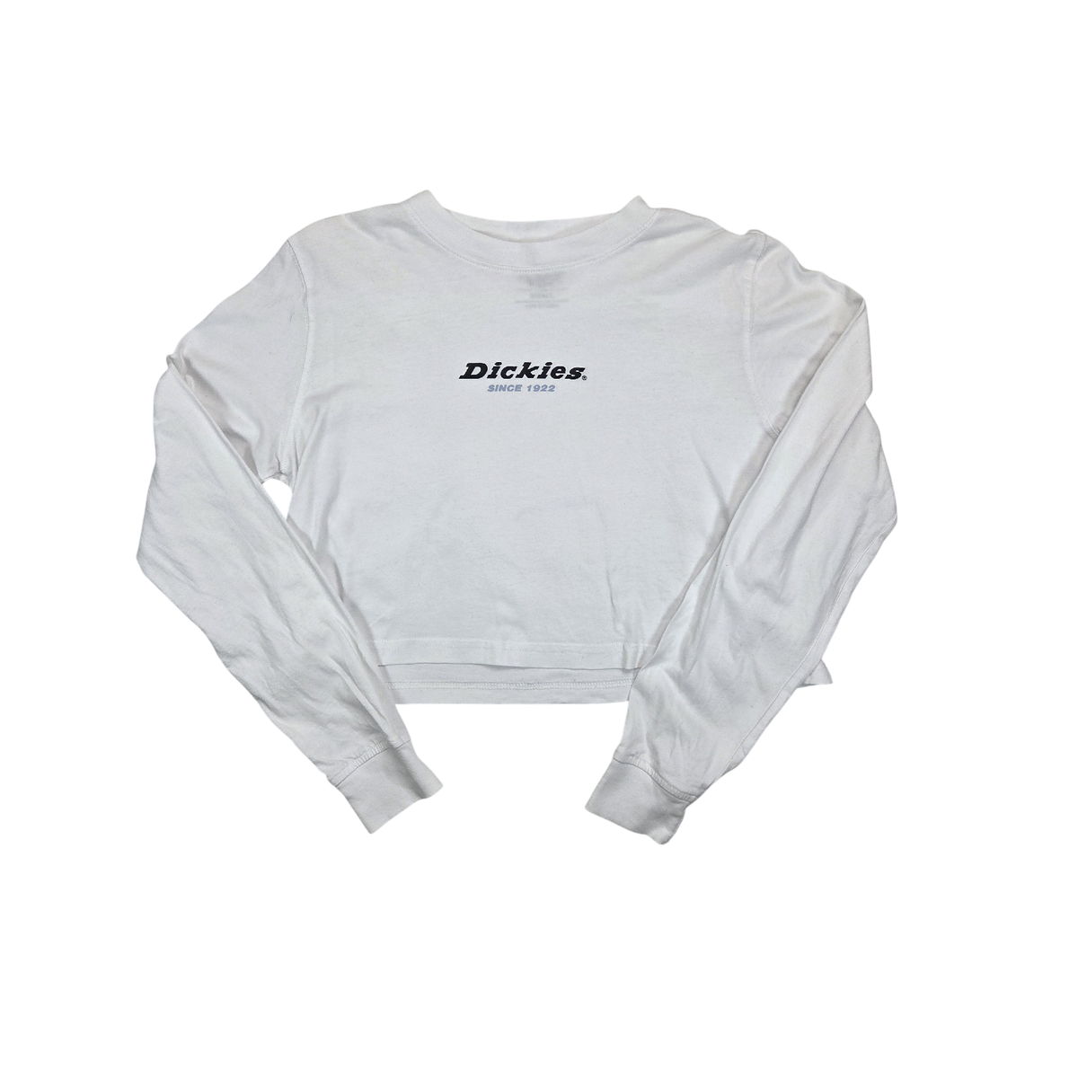T-shirt Dickies blanc crop manches longues