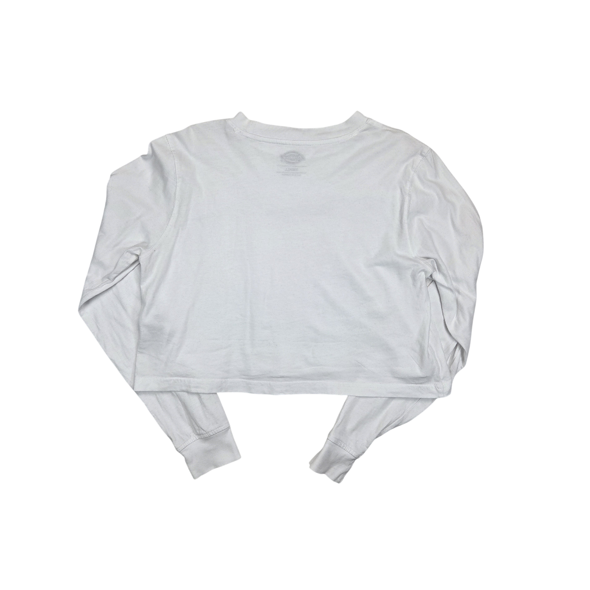 T-shirt Dickies blanc crop manches longues