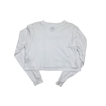 T-shirt Dickies blanc crop manches longues