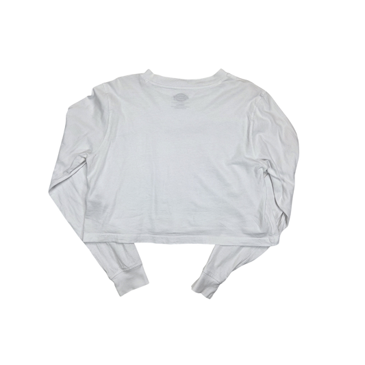 T-shirt Dickies blanc crop manches longues
