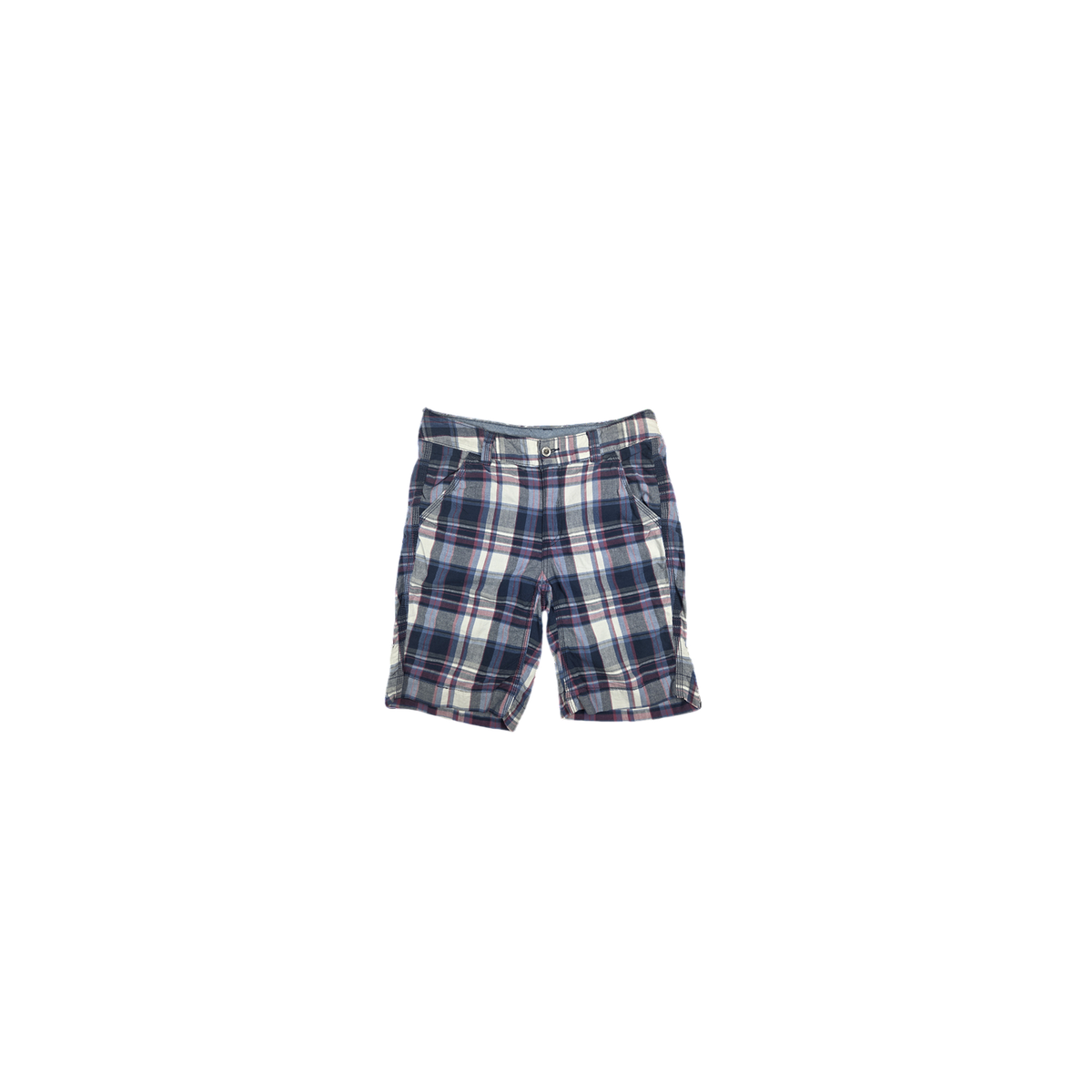 Short Carhartt à carreaux bleu et rouge