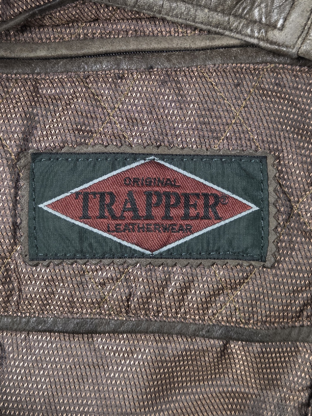 Veste en cuir Trapper