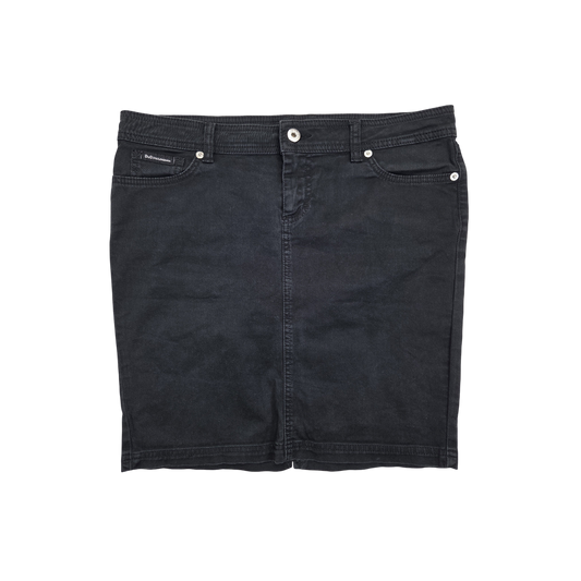 Jupe droite D&G Dolce&Gabbana noire denim