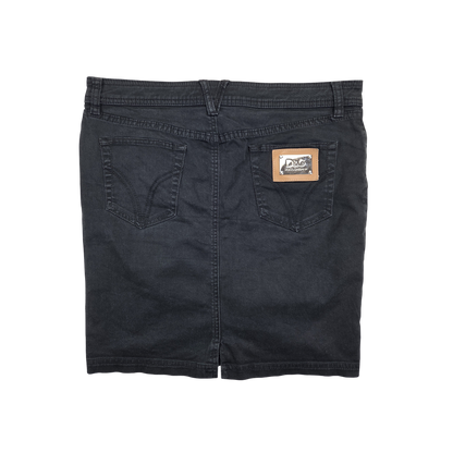 Jupe droite D&G Dolce&Gabbana noire denim