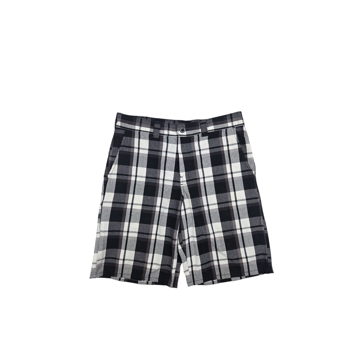 Short Dickies à carreaux noir et blanc